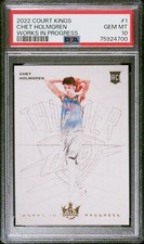 Chet Holmgren 2022-23 Court Kings Chet Holmgren Works in Progress PSA 10 Low Pop