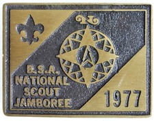 Max Silber 1977 National Jamboree Buckle - Mint