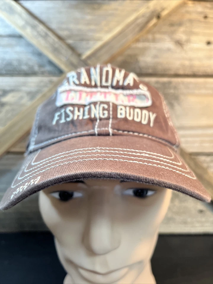 Sombrero de abuela pequeño compañero de pesca infantil niña 6-12 meses lubina tiendas profesionales Foto 2 de 4