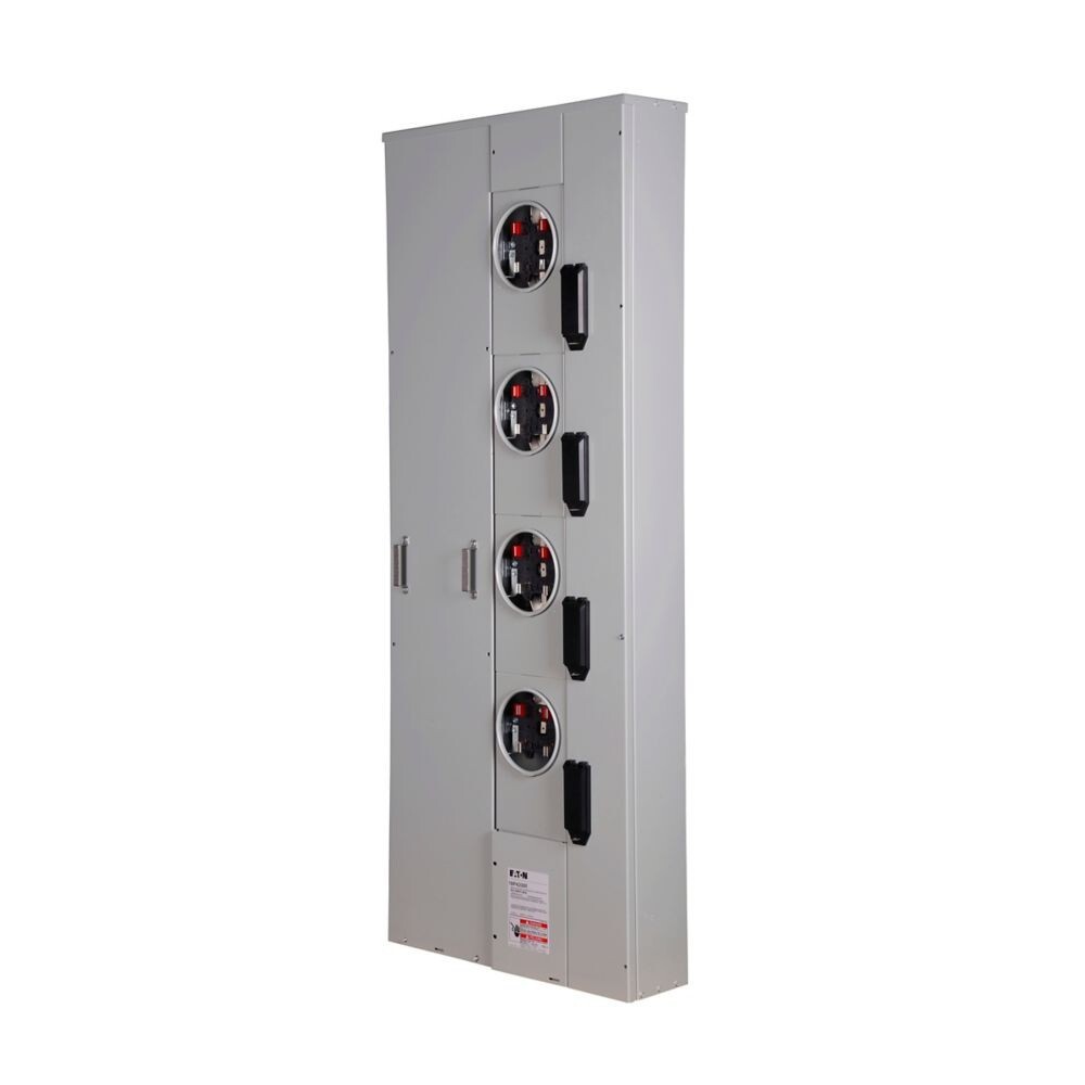 Eaton 4-Gang Meter Pack Combo 600A/200 Amp 1Ph Ring Type Socket ...