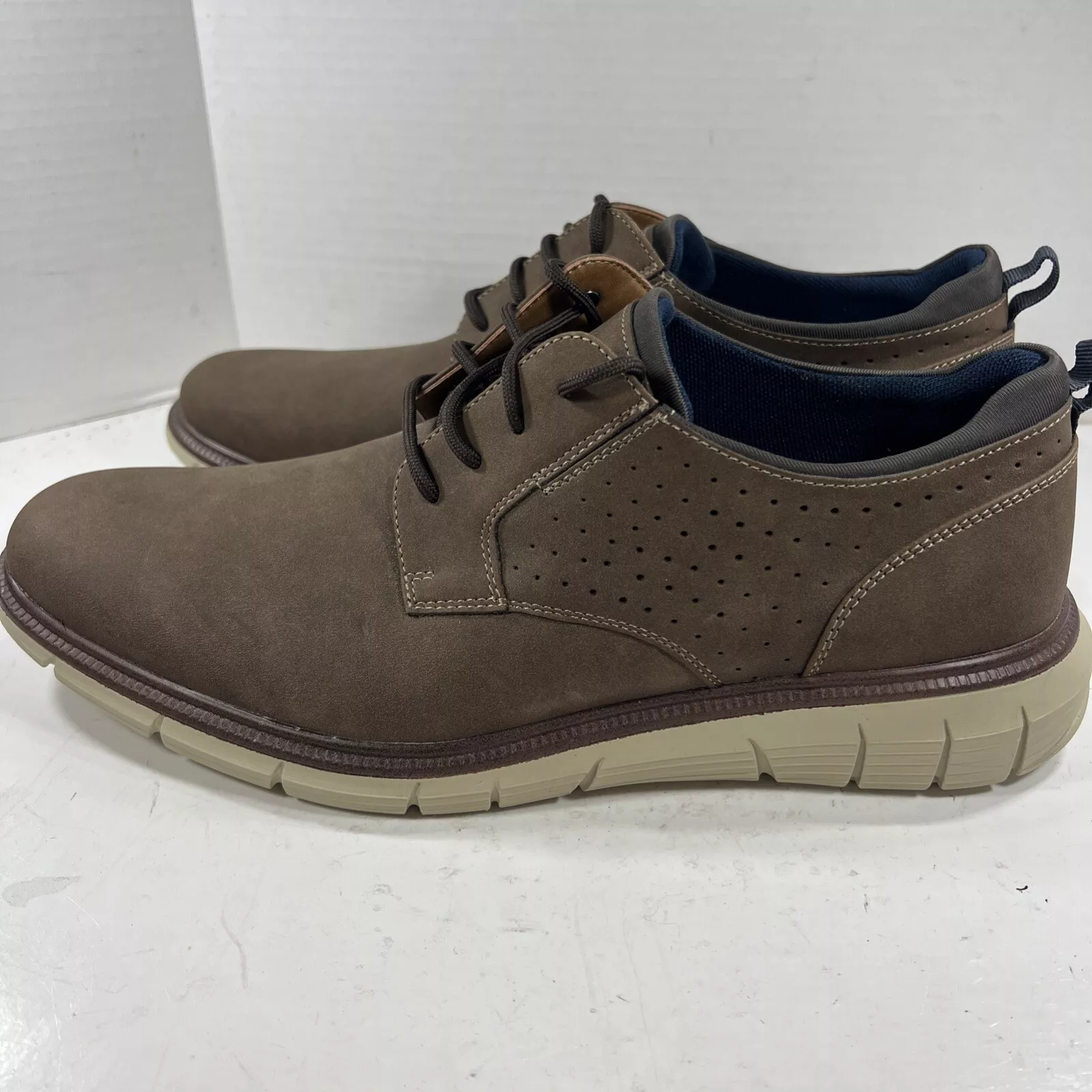 Chaussures habillées homme Dockers Supreme Comfort légères à lacets pointure 11 Oxford marron