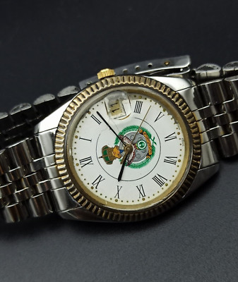 Rare Memorial Watch KING FAISAL AIR ACADEMY 1980s Swiss Original
