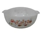 Vtg. Fire-King Milk Glass Caveman Serving Mixing Bowl-BC Comics JOHNNY HART Cute