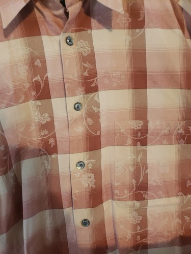 Vtg Acorn by Bob Goldfeder size large floral Up Shirt Mens Western - Picture 3 of 9