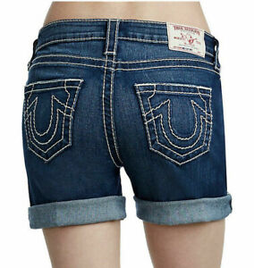 true religion women's denim shorts