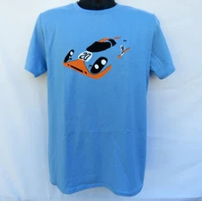 917  Movie hero car racing T-Shirt, Steve McQueen 1970 air cooled