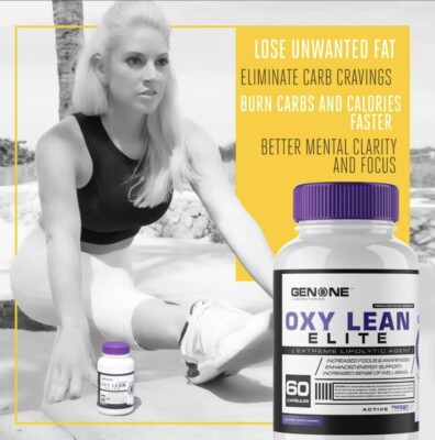 Complément Alimentaire Genone Oxy Lean Elite V2 - Brûleur De Graisse / Contrôle Appétit - Péremption 05/2022