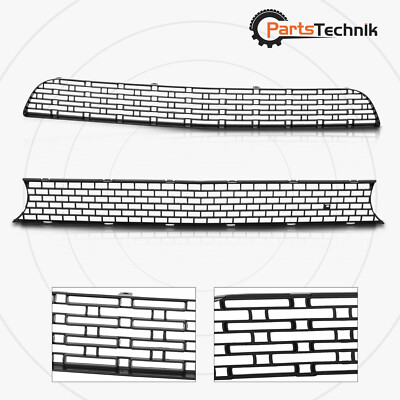 For Dodge Challenger 2015-2021 Upper Lower Grille Grill CH1036146 CH1200399 2PCS