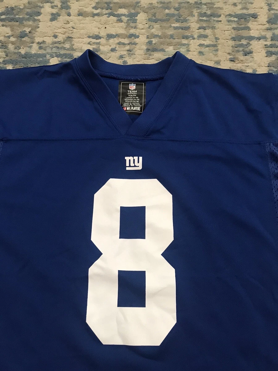 NWT Daniel Jones New York Giants NFL Team Apparel Youth Jersey Large 14 16