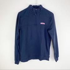 Vineyard Vines Blue Shep Shirt/ Half Zip Sz XL Boys