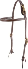 Cashel brown leather Western browband headstall Mule/Lg horse/Draft
