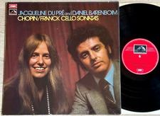 DU PRE BARENBOIM Chopin Franck Sonatas UK ED1 HMV ASD 2851 LP NM MINT