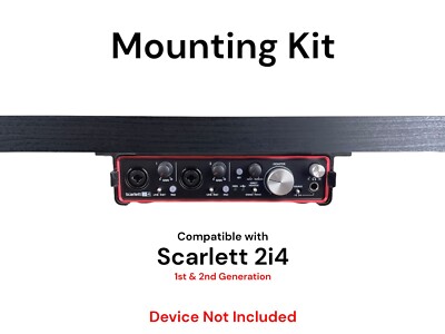 Desk Mount Kit for Focusrite Scarlett 2i4 (Gen 1 & 2), Under Desk Mount Brackets