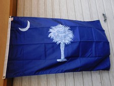 Vtg Dettra Flag State Of South Carolina - 3' x 5' - Dura-Lite Nylon. Made In USA