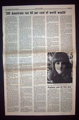 Jefferson Airplane After Bathing At Baxter's Era 1967 San Francisco Article