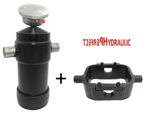 Teleskopzylinder 5-stufig Ø105/90/75/60/45mm 1050hub Kugelpfanne Kardanring 14,1 - Bild 1 von 4