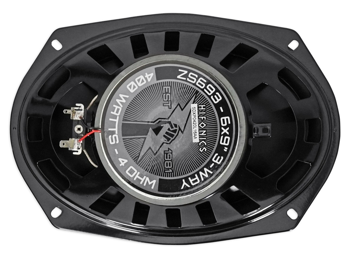 4) Hifonics ZS693 Zeus 6x9 Inch 1600 Watt Car Audio Coaxial