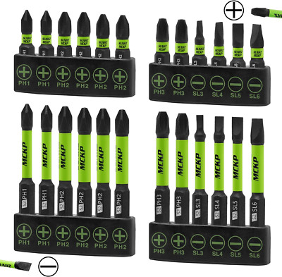 SUNHZMCKP 24-Piece Screwdriver Bit Set, Magnetic Slotted Phillips Driver Bit Set