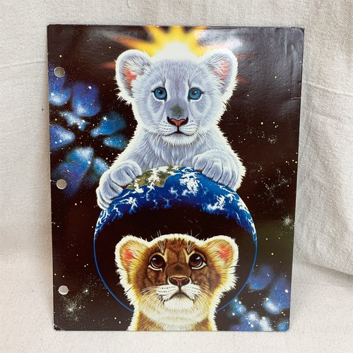Vintage Rare Mead Schimmel Wild Cat Tiger World Folder
