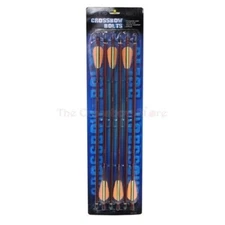 20" Red Aluminum Shaft Crossbow Arrows/Bolts with Metal Field Point Tip- 6/Pack