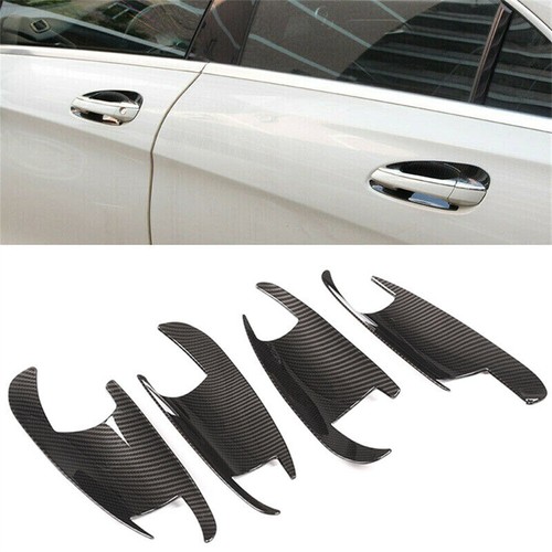 For Benz B C E ML GL GLK GLE GLS Class Side Door Handle Bowl Cover ABS Carbon ×4 - Picture 12 of 12