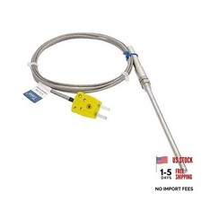 Thermistor K-Type Probe Thermocouple Sensor  Meter Probe 100mm/4" Connector