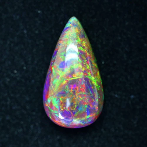 8.27cts Museum Piece! Peacock Pattern Rainbow Play Natural Ethiopian Black Opal