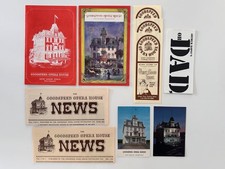 Connecticut GOODSPEED OPERA HOUSE Haddam - 1960s 1970s Theatre Theater Ephemera