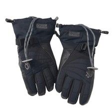 Outdoor Research Gloves Womens M 7 Black Leather Nylon Insulation Ski Snowboard