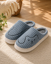 Women's Cat Slippers Plush Warm Non-Slip House Shoes Winter Indoor Couple