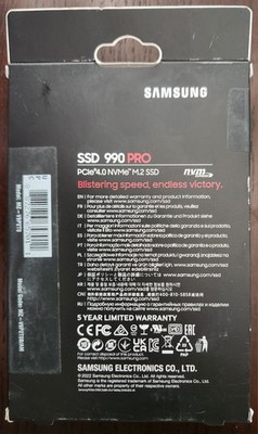 Buy Seal Samsung 990 Pro 2TB Internal SSD PCIe 4.0 M.2 NVME (MZ