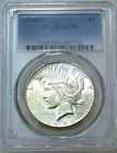 1926-S Peace Silver Dollar PCGS AU58 Frosty White PQ New Holder #E316B