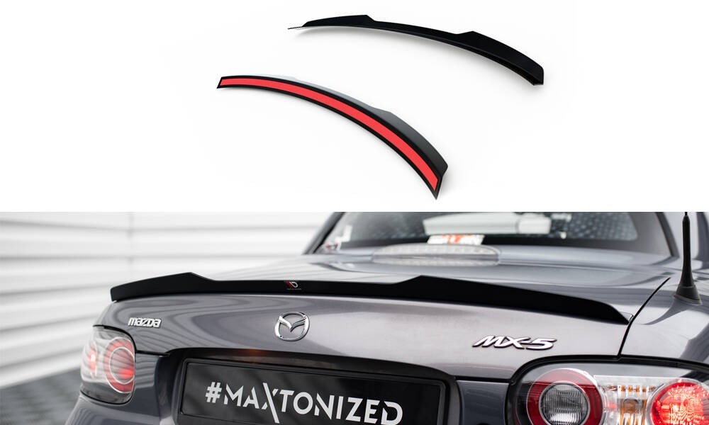Spoiler Cap Maxton pour Mazda MX-5 Mk3 NC Facelift en ABS noir