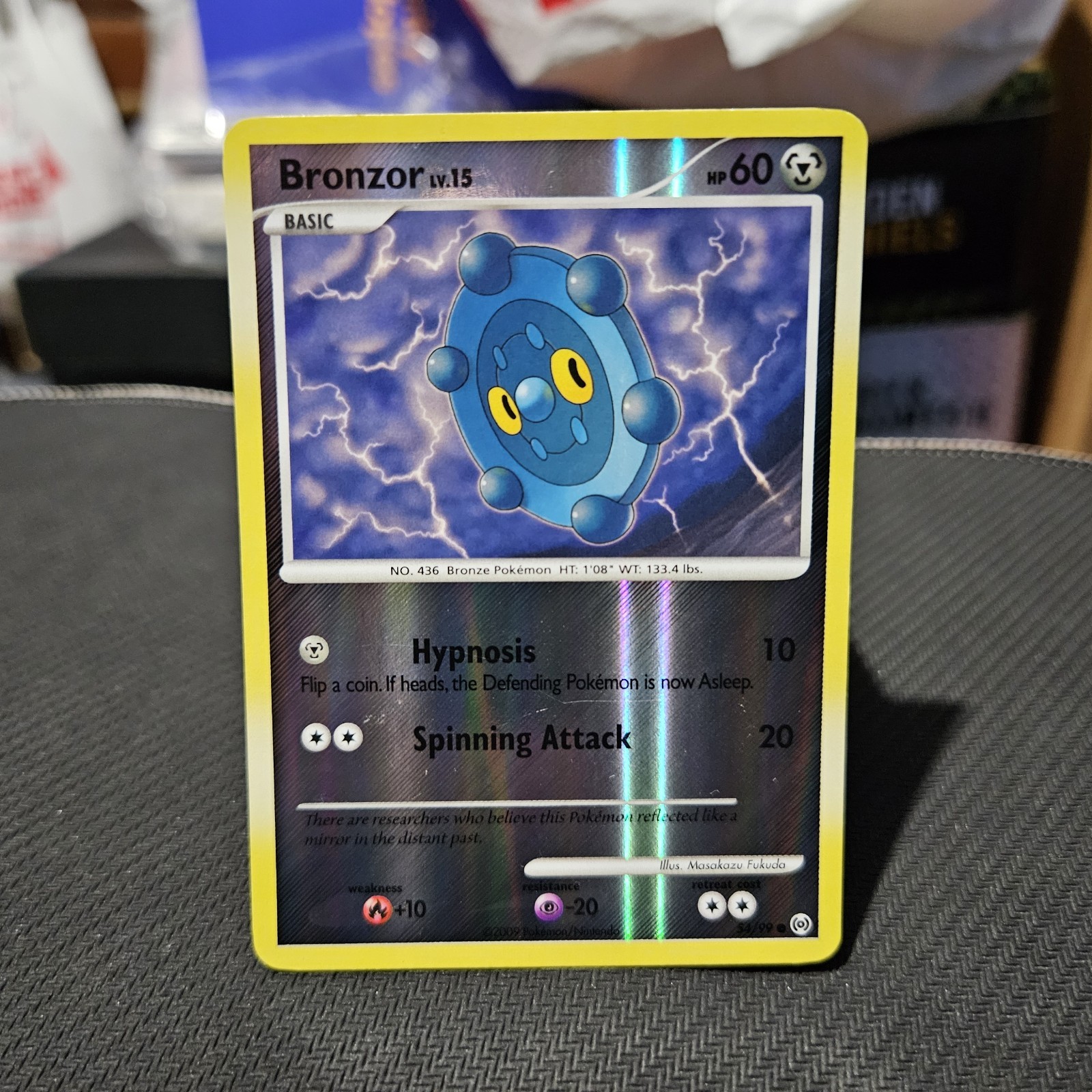 Bronzor Pokemon TCG Arceus Reverse Holo Common Card #54/99