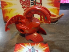 Bakugan DEKA Pyrus Dragonoid 450G Red Battle Brawlers Large Figure 