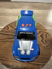 Vintage Toy State 1997  Road Rippers  Green  Blue Car  With Lights  Sounds