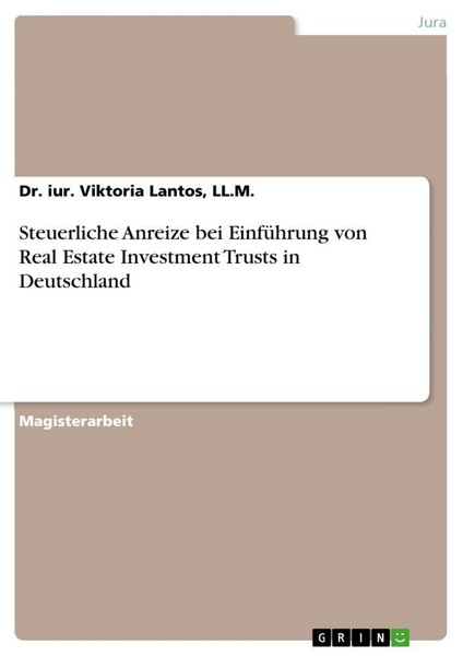 Steuerliche Anreize Bei EinfüHrung Von Real Estate Investment Trusts In Deutsch-image