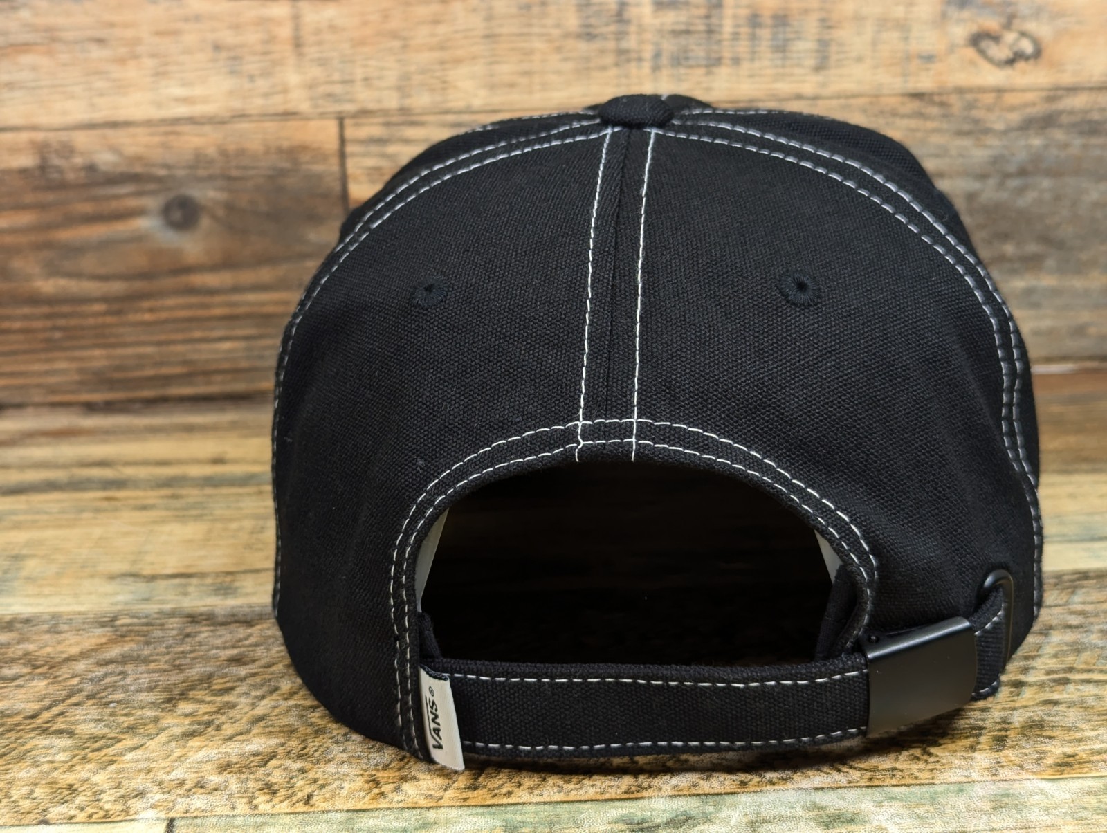 VANS Vault SAMPLE Hat Black Strapback Cap - image 6