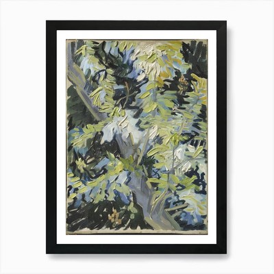 Cypress Tree Art Print Framed Wall  Framed Wall Art Poster Canvas Print Picture