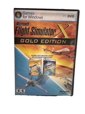 Microsoft Flight Simulator X Gold Edition with Acceleration Expansion; PC 2006