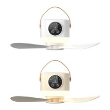 USB 5V2A Ceiling Fan Light Quiet For Outdoor Camping And Indoor Use with Remote