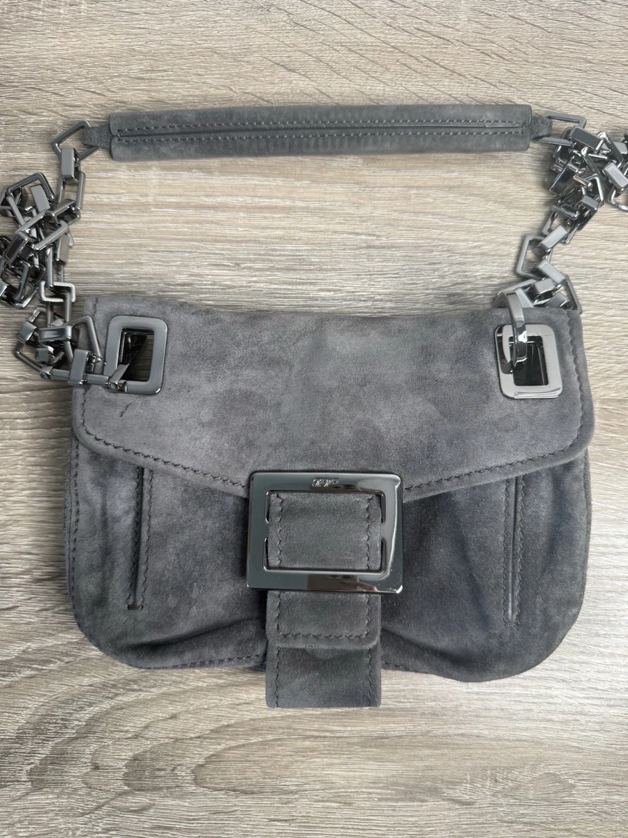 Roger Vivier ハンド 肩掛け バッグ スエード 上品 スクエア 黒 Roger Vivier Bags & Women's Suede Exterior for sale | eBay