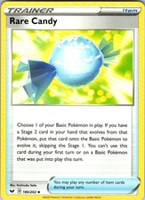 Rare Candy 180/202 Uncommon Sword Shield Pokemon Near Mint