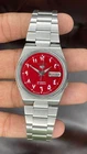 Vintage Seiko 5 Automatic Arabic Red Dial 7009 Movement Day-Date  Men’s Watch
