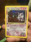 Pokémon TCG Sabrina's Gengar Gym Heroes 1st Edition Holo