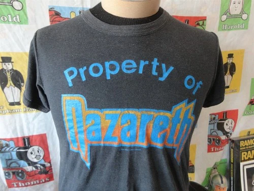 80's NAZARETH Canadian Tour Band Tee Concert T 1980s vintage concert t-shirt, vintage, single stitch, B+ condition