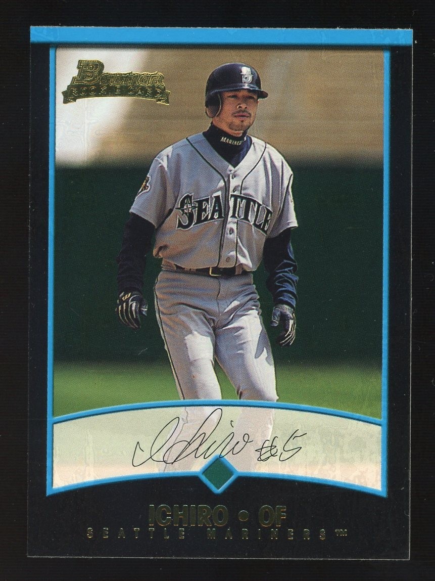 2001 Bowman Rookie Card Draft Picks #BDP84 Ichiro Suzuki Mariners RC Rookie HOF