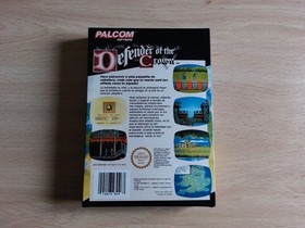 Caja, corcho y manual de reemplazo del Defender Of The Crown para NES