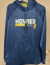 HOWIES Hockey Tape-Mens Pullover Hoodie Sweatshirt-Adult Medium Blue