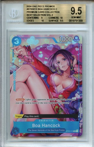2024 One Piece Promos Premium Collection Vol. 2 Boa Hancock #ST03-013 BGS 9.5